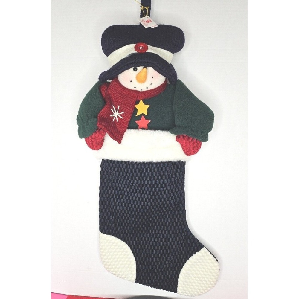 Vintage American Greetings New‎ Old Stock Snowman Stocking With Tags